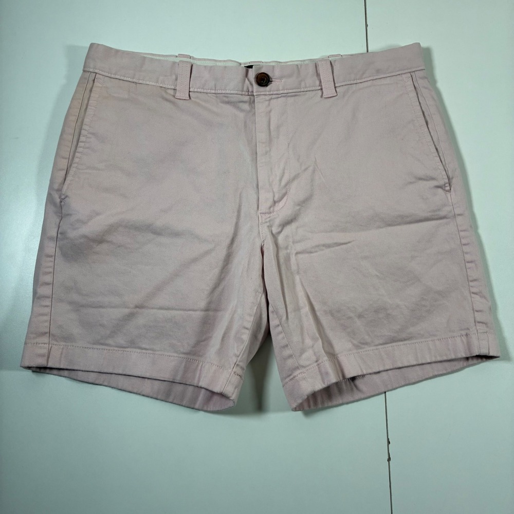 J.Crew Chino Shorts‎ 33 7" Light Pink Cotton Stretch